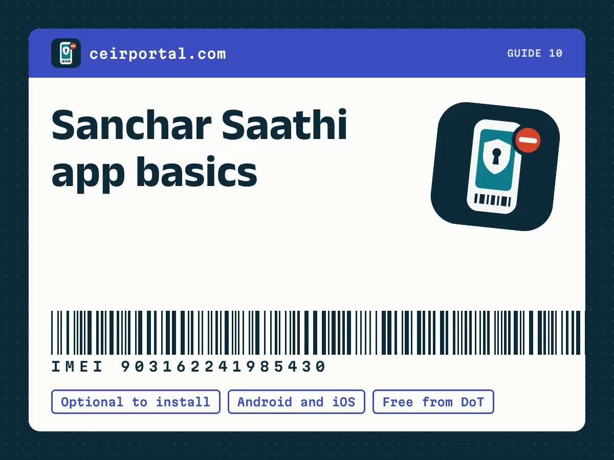 Sanchar Saathi app basics