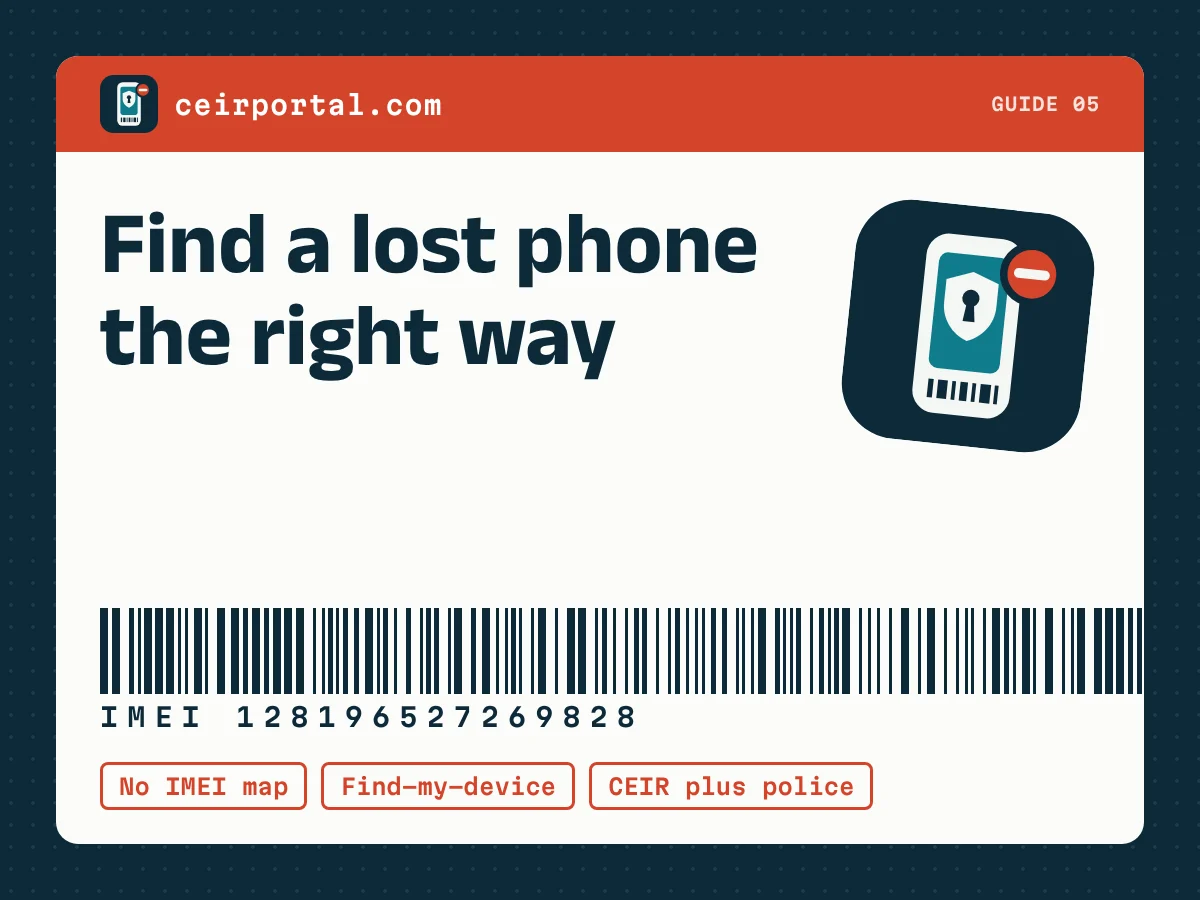 Find a lost phone the right way